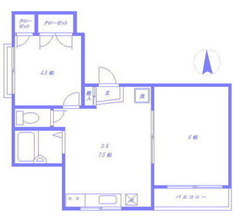 東京都豊島区上池袋１丁目 賃貸マンション 2DK