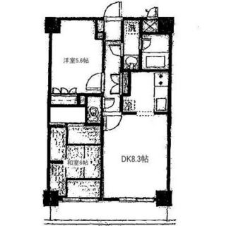 東京都北区滝野川７丁目 賃貸マンション 2DK