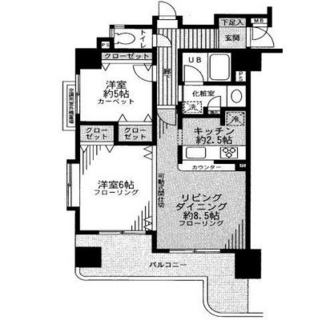 東京都北区滝野川７丁目 賃貸マンション 2LDK