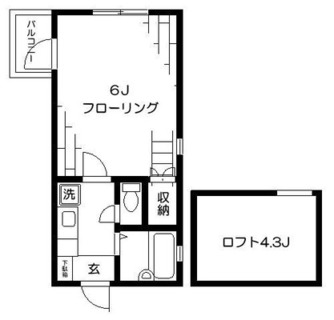 東京都豊島区池袋本町４丁目 賃貸アパート 1K