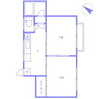 東京都北区滝野川７丁目 賃貸マンション 2K