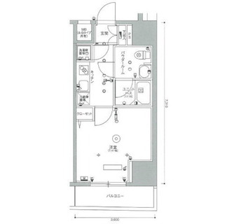 東京都北区滝野川７丁目 賃貸マンション 1K