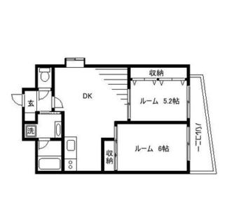 東京都北区滝野川７丁目 賃貸マンション 2DK