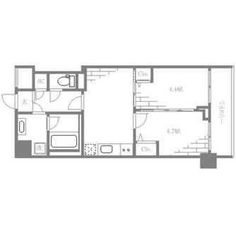 東京都板橋区板橋４丁目 賃貸マンション 2K