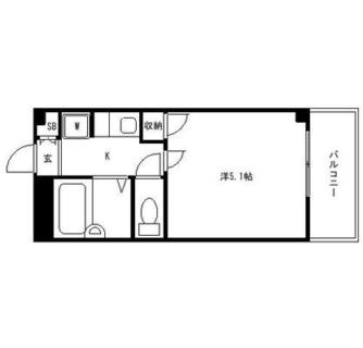 東京都北区滝野川６丁目 賃貸マンション 1K